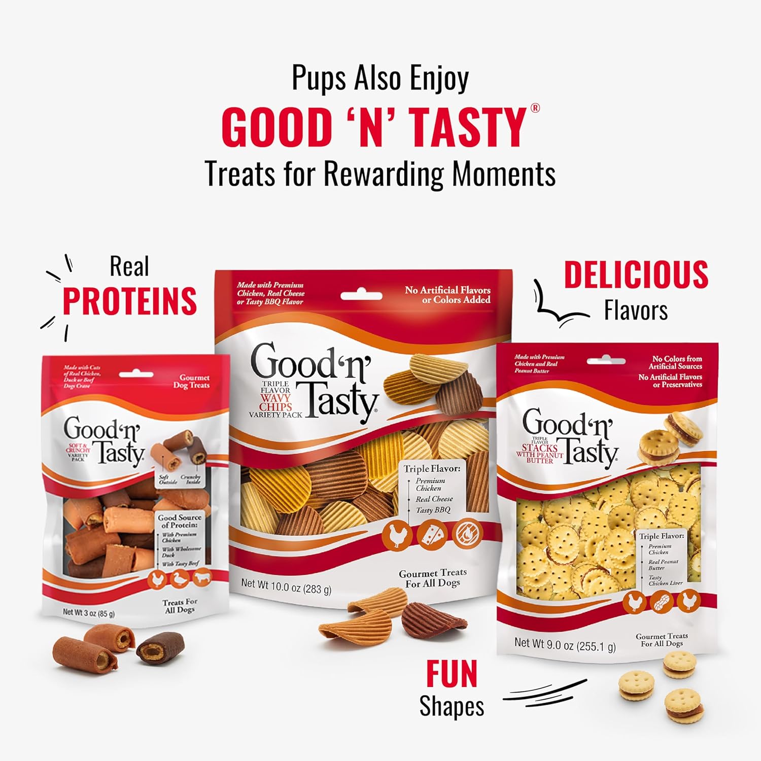 Good ‰Û÷n‰۪ Fun Triple Flavor Kabobs Chews for All Dogs, 24 Ounces, Treat
