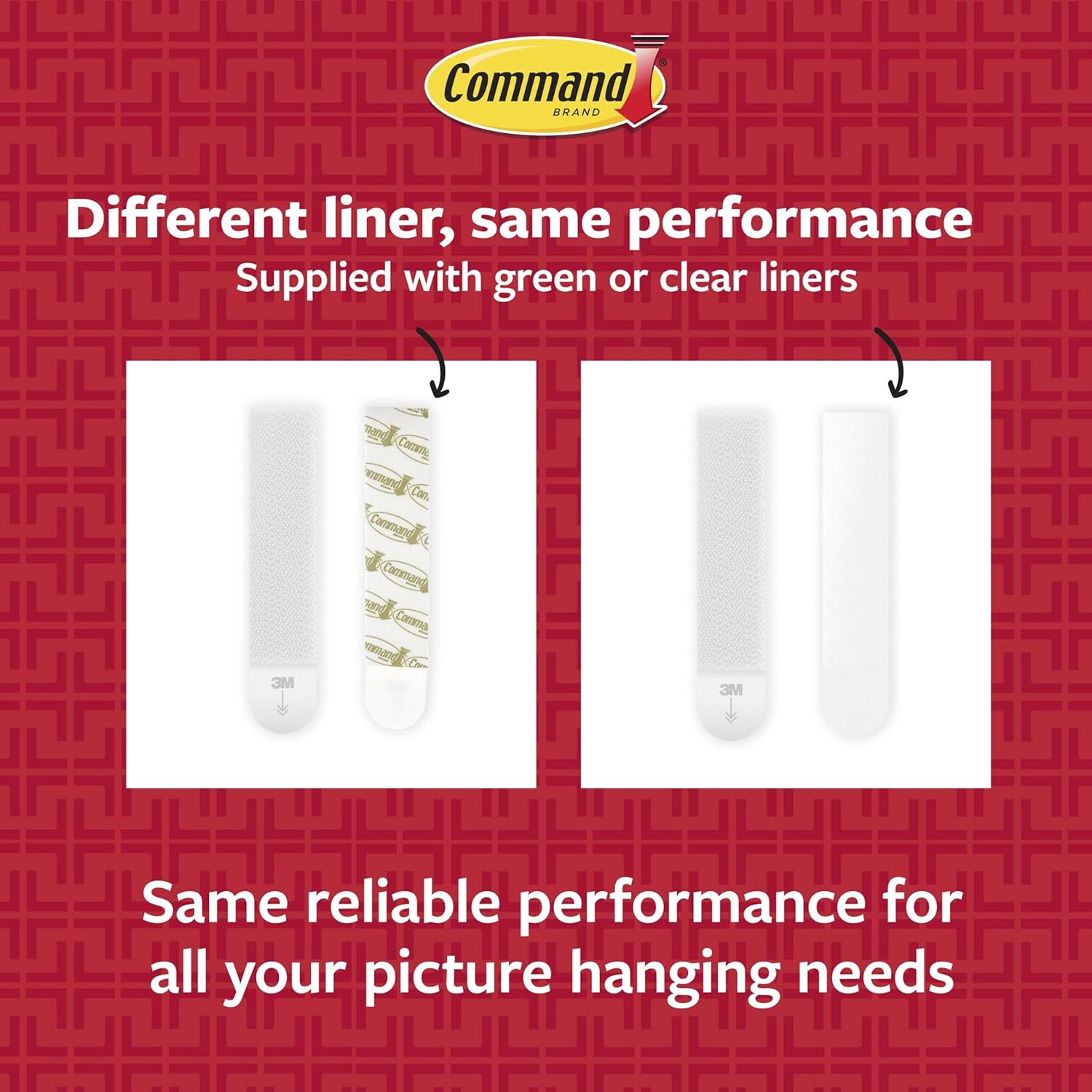 Command 15 lb Large Picture Hanging Strips 14 Pairs (28 Strips), Damage-Free