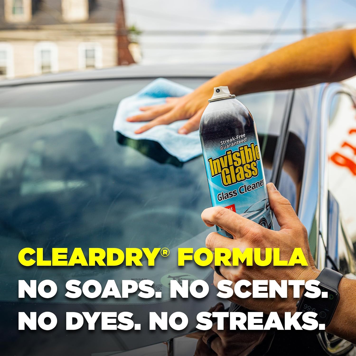 Invisible Glass 91164-2PK Premium Aerosol Glass Cleaner Spray for Car Windshields and Windows, Automotive and Home Window Cleaner, Streak-Free, Ammonia-Free, Tint-Safe ‰ÛÒ 19 oz (Pack of 2)