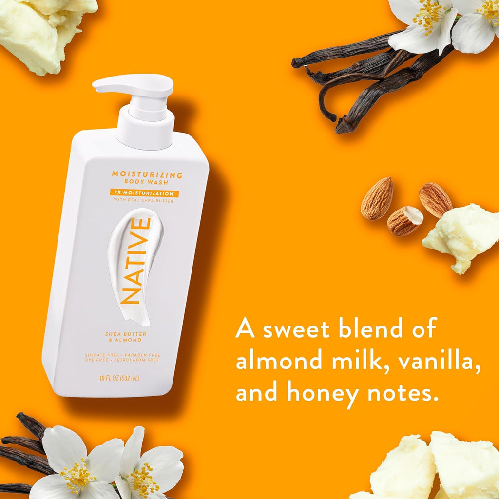 Native Moisturizing Body Wash Contains Naturally Derived Ingredients