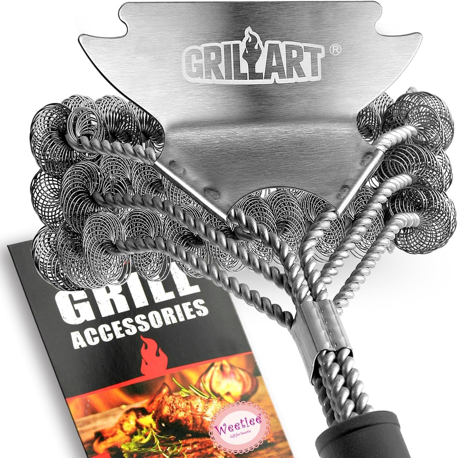 Grill Brush and Scraper Bristle Free ‰ÛÒ Safe BBQ Brush for Grill ‰ÛÒ 18''