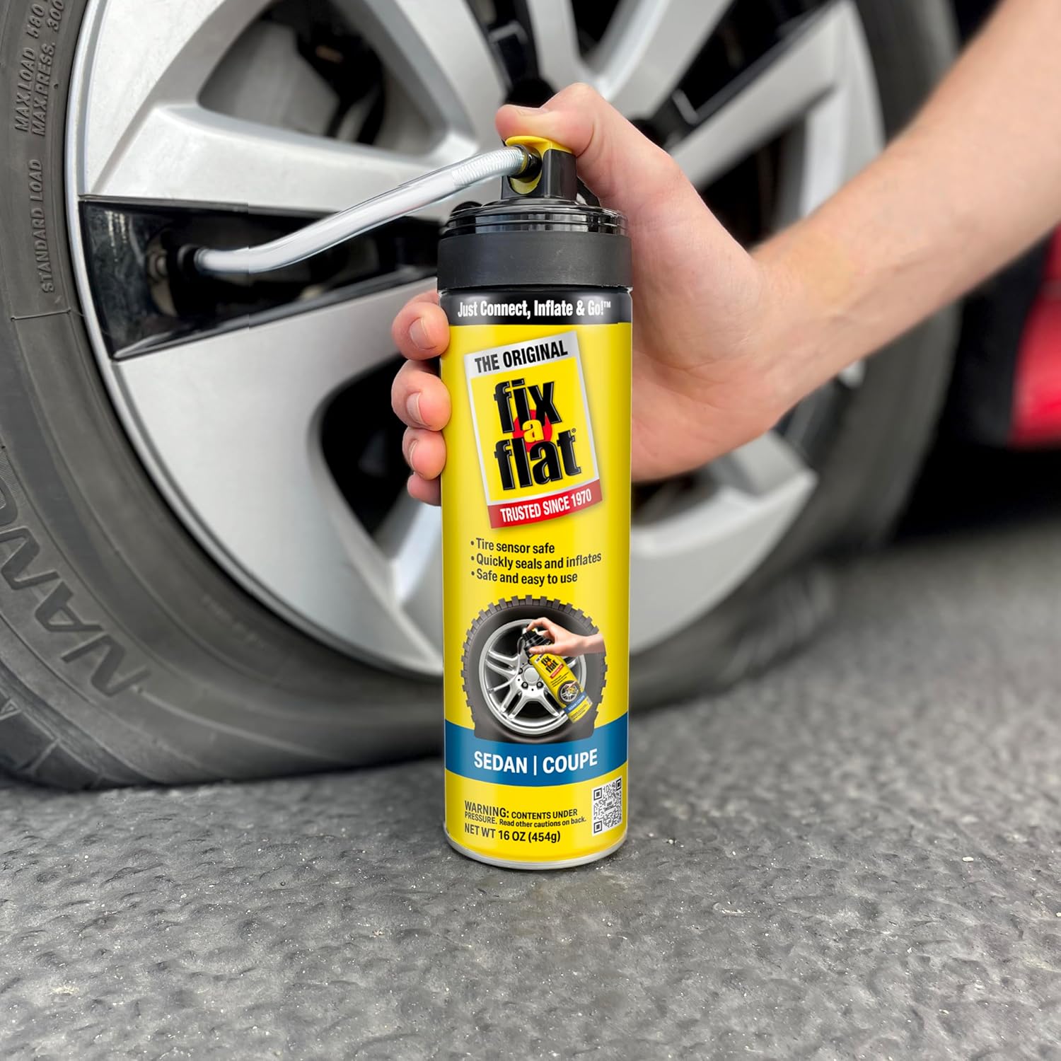 Fix-A-Flat S60420 Aerosol Emergency Flat Tire Repair and Inflator, for