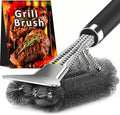 TNTOR Grill Brush with Scraper, 18" Adjustable Handle BBQ Grill Brush for