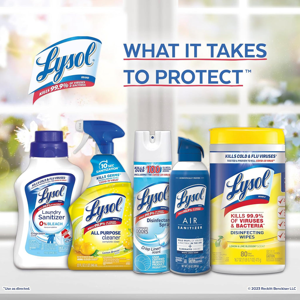 Lysol Bundle containing x2 Lysol Disinfectant Spray for Hard and Soft