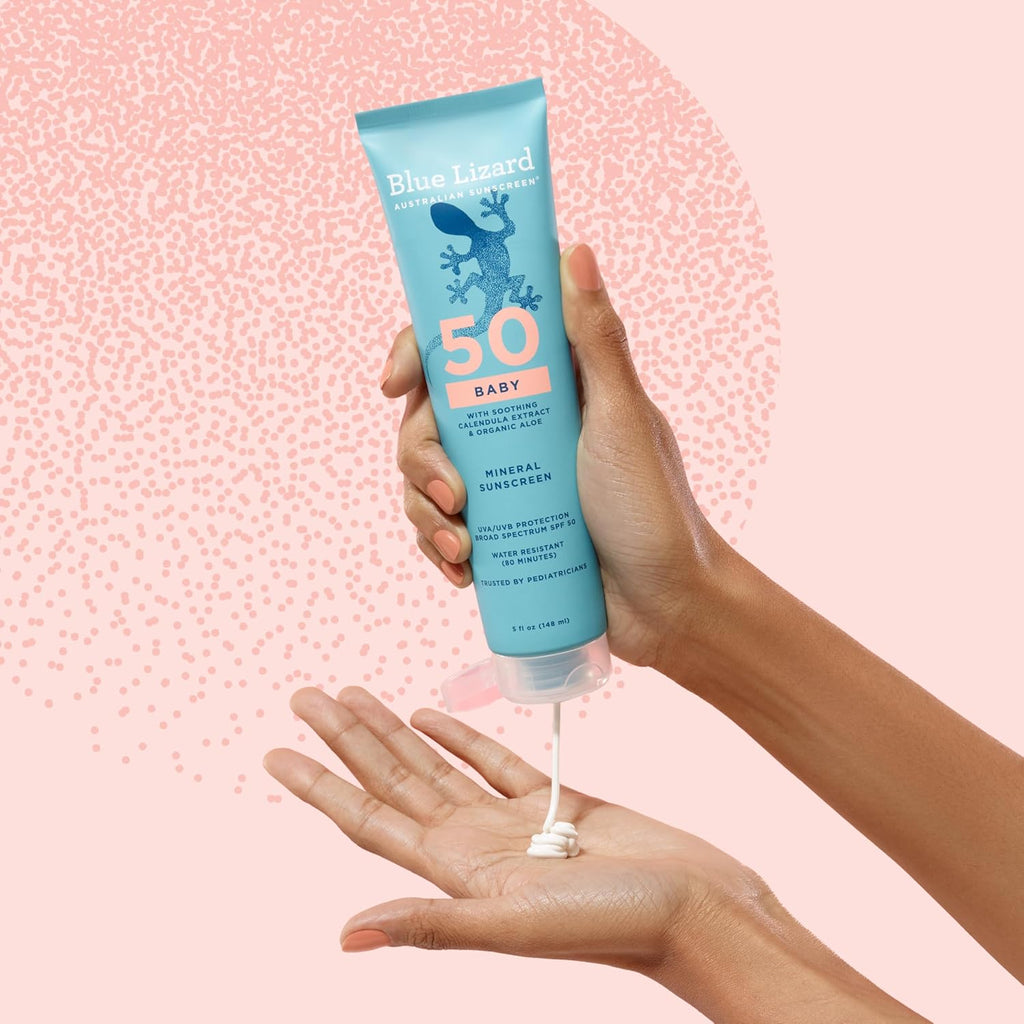 Blue Lizard BABY Mineral Sunscreen with Zinc Oxide, SPF 50+, Water Resistant