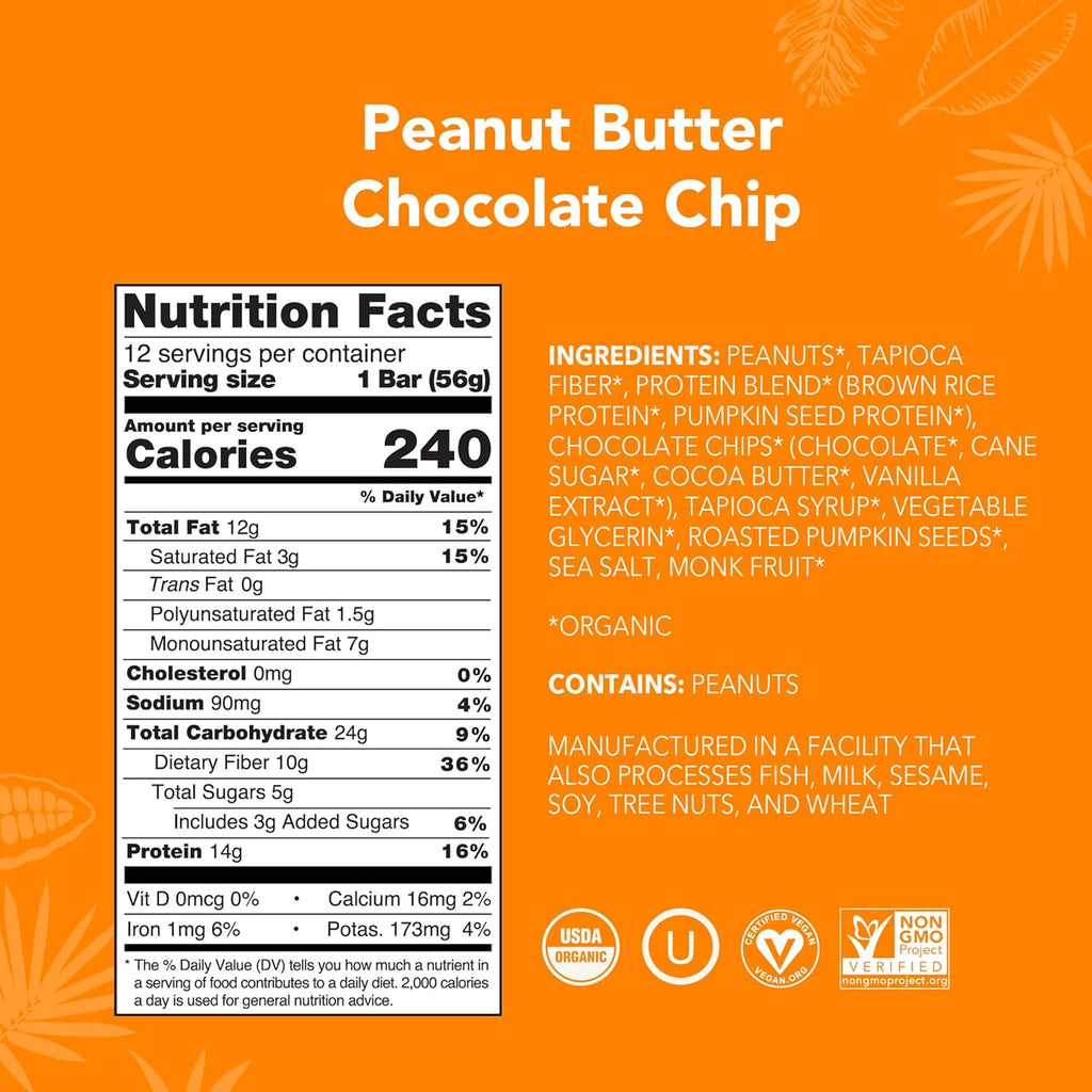 ALOHA Organic Plant Based Protein Bars
