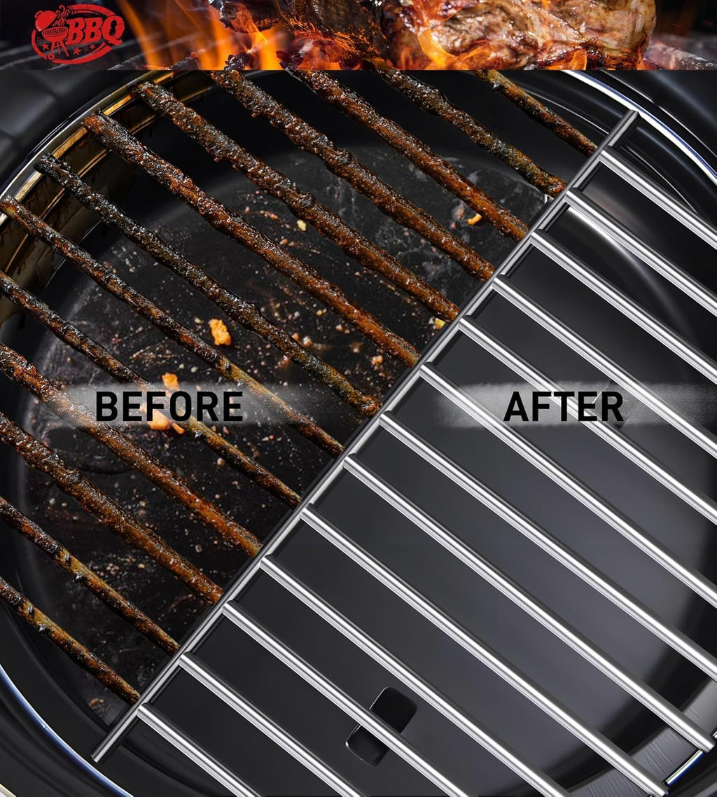 TNTOR Grill Brush with Scraper, 18" Adjustable Handle BBQ Grill Brush for