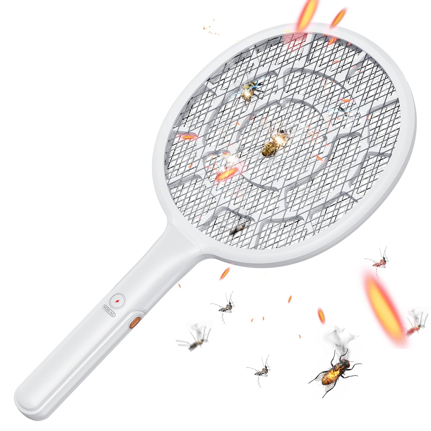 YsChois Electric Fly Swatter, Bug Zapper Companion, Mosquito Killer Racket