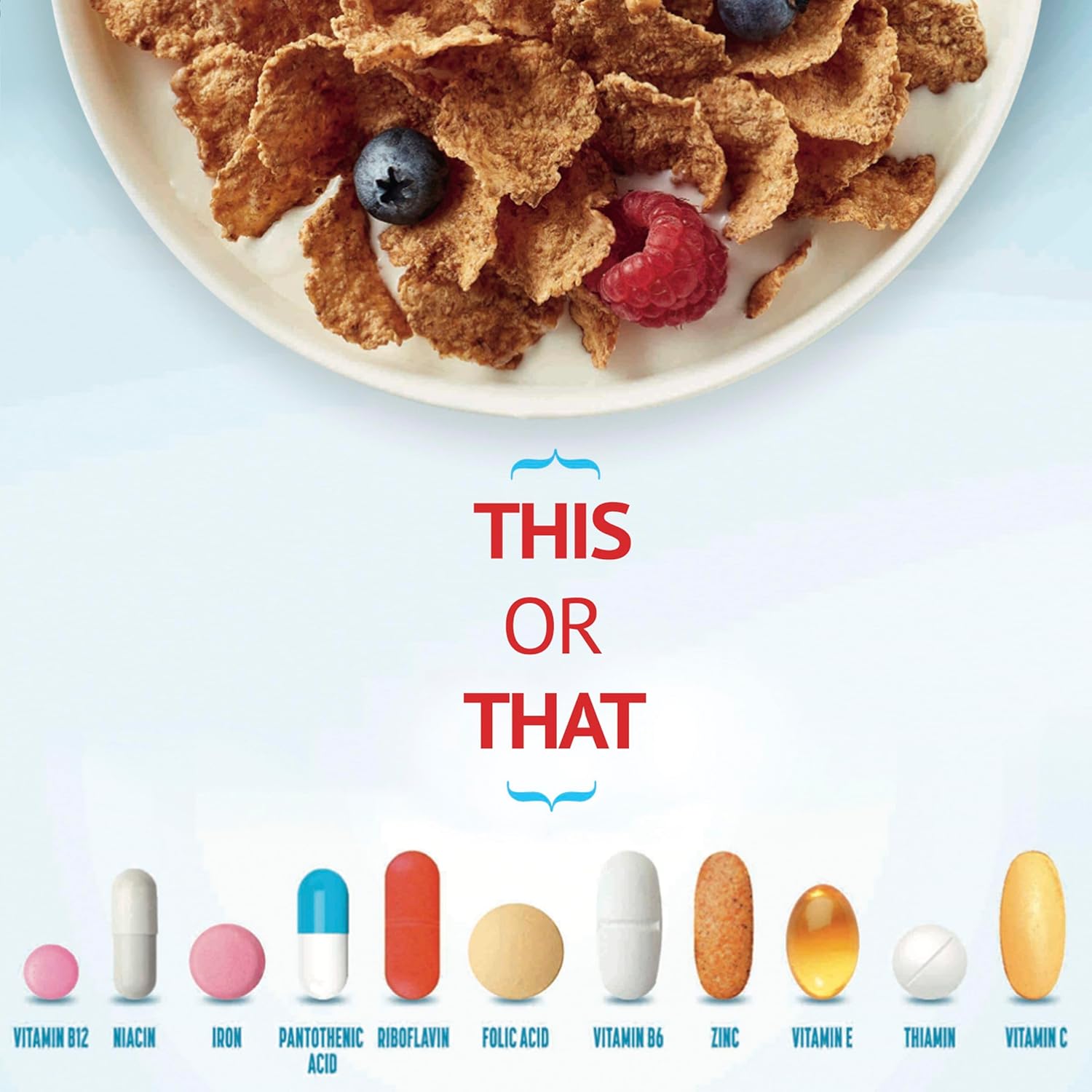 Total Breakfast Cereal, 100% Daily Value of 11 Vitamins and Minerals, Whole