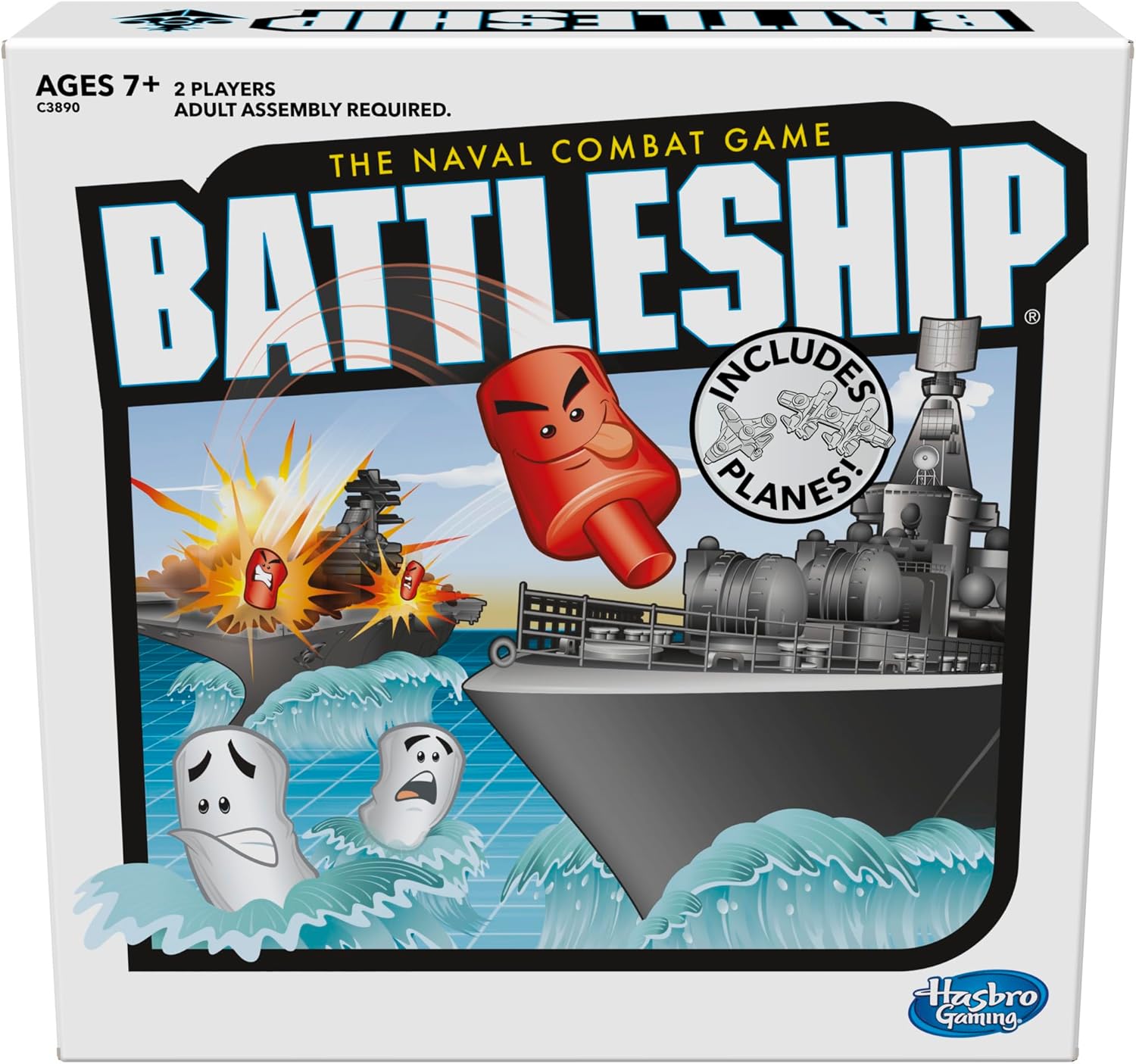 Hasbro Gaming Battleship with Planes Strategy Board Game for Ages 7 and Up