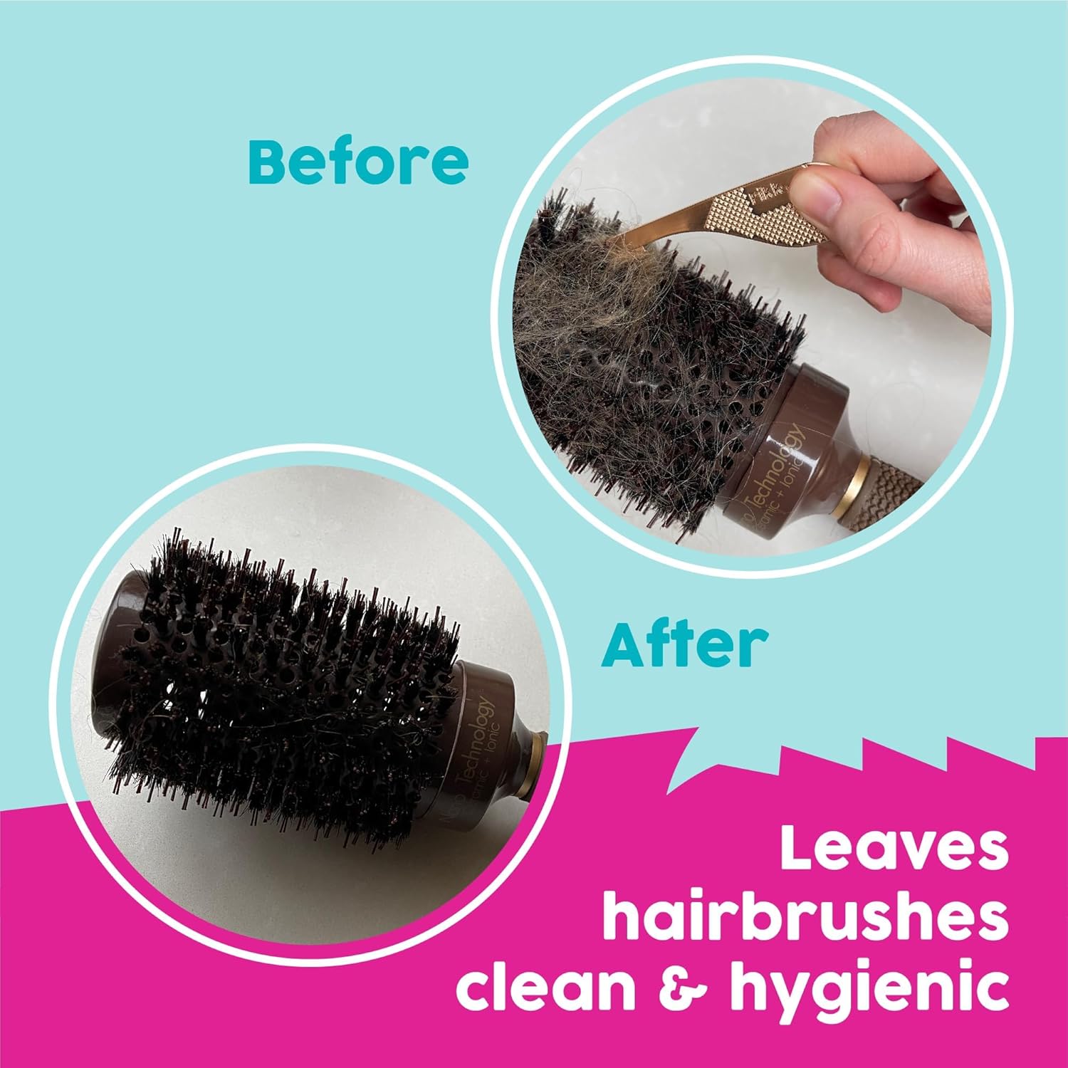 Pikk-it Vacuum Hair Brush Cleaner Tool ‰ÛÒ Removes Tangled Hair from Vacuums & Hairbrushes | Pet & Human Hair Removal Comb Rake | Improves Vacuum Cleaning Power (Single/Twin Pack) (1)
