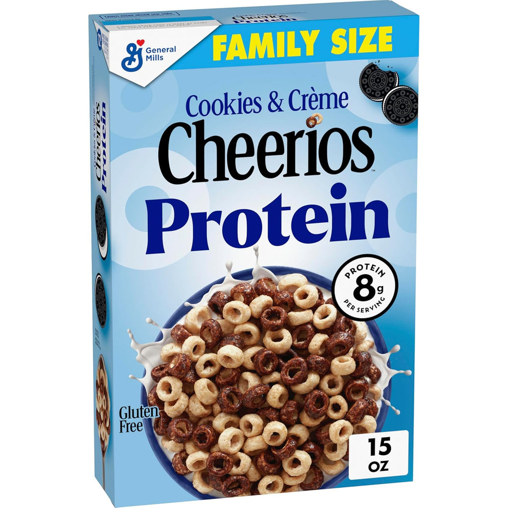 Cheerios Protein Cereal, Cookies and Cr̬me, 8g Protein, Family Size, 15 oz