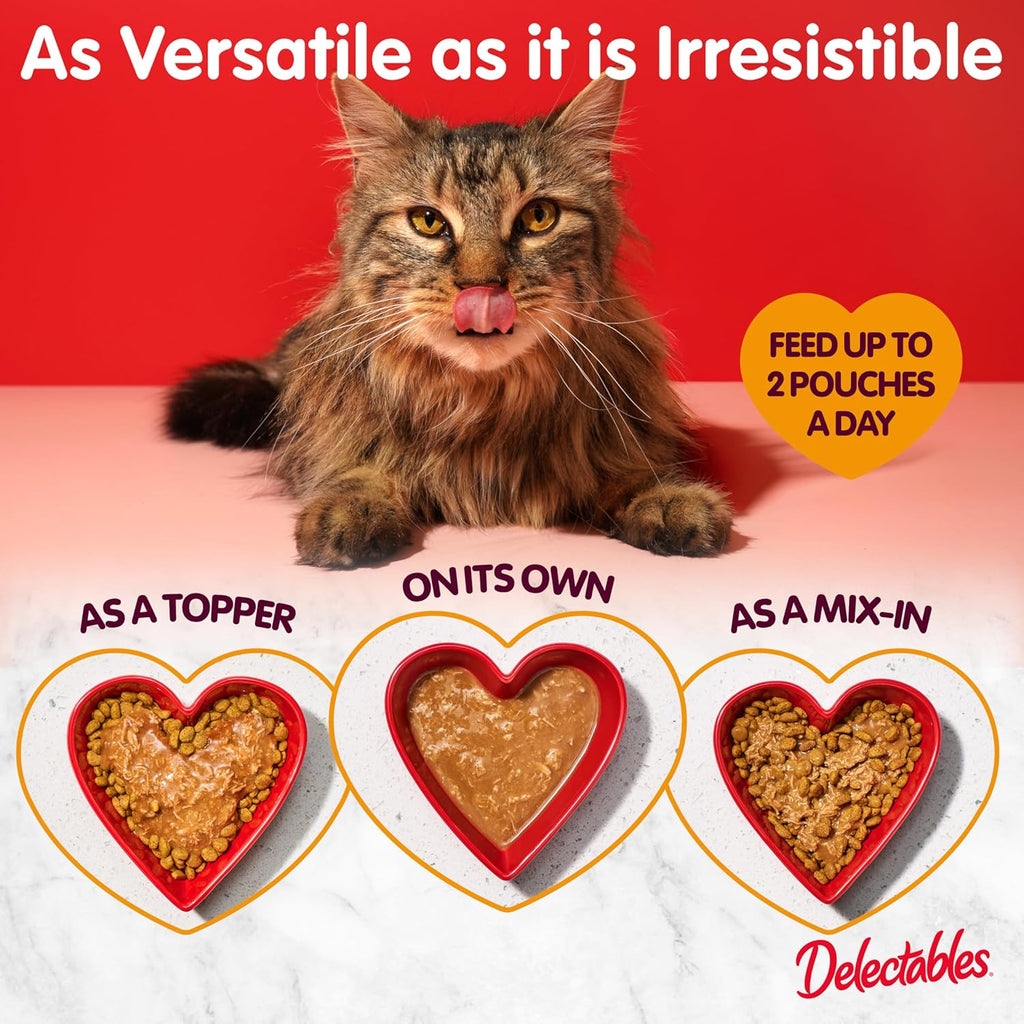 Delectables Lickable Treat Stew Wet Cat Treat Variety Pack, Food Topper