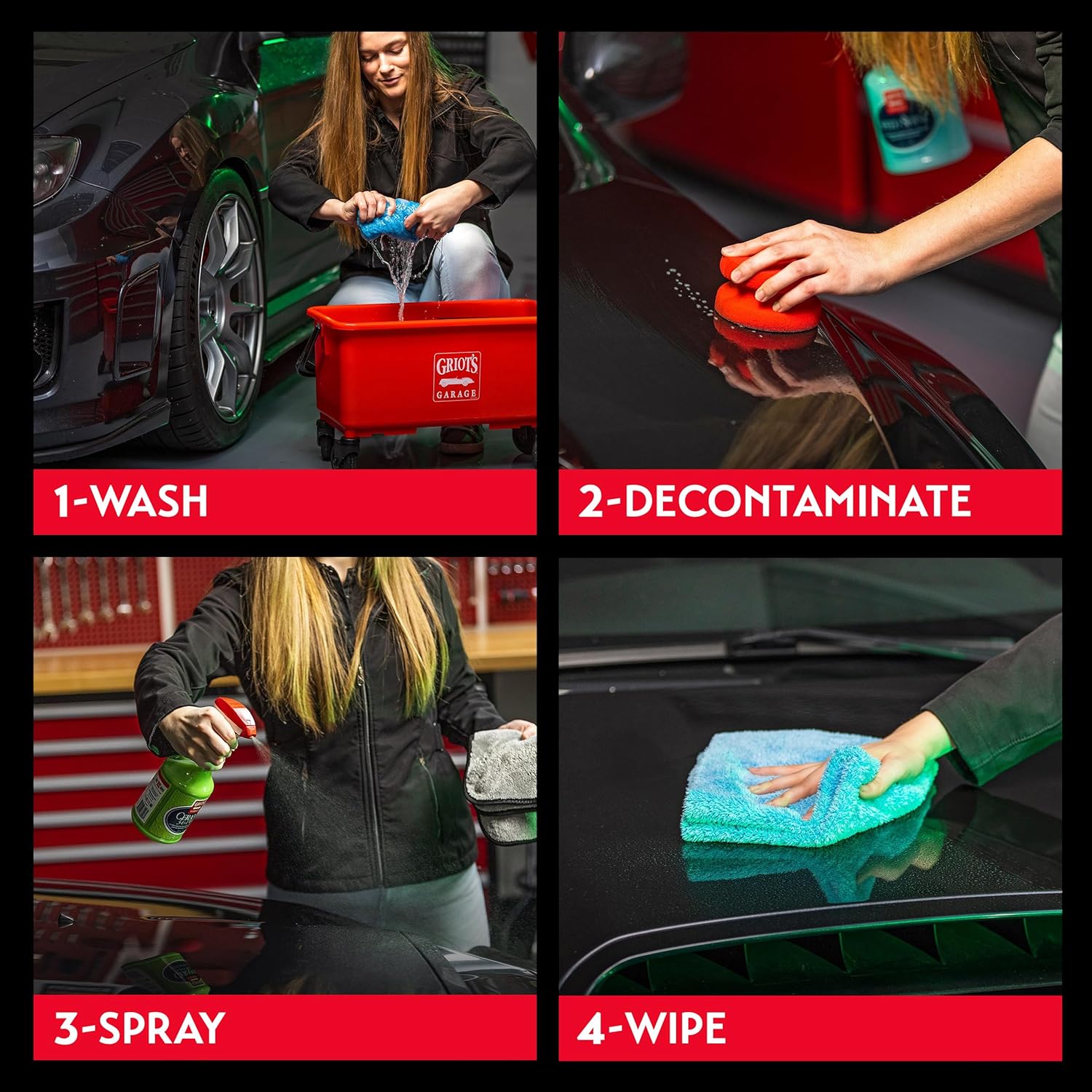 Griot‰۪s Garage Ceramic 3-in-1 Wax, SiO2 Spray for Cars, Trucks, and RV‰۪s, Provides Protection and Water Beading on Paint, Wheels, Plastic, Rubber Trim, Chrome, and More, 10978, 22 oz