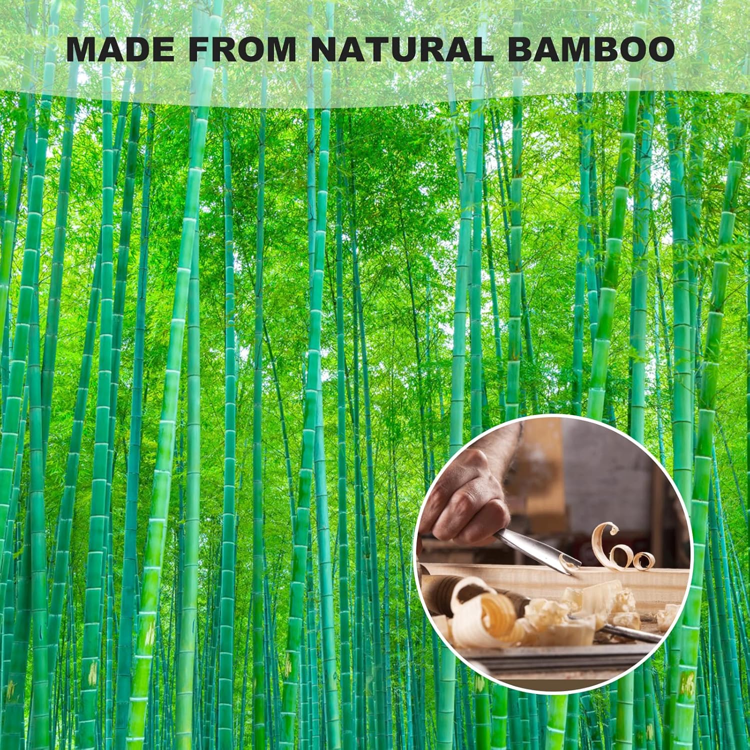 YIMICOO 2 Pack Wooden Bamboo Back Scratcher, 17 Inch Long Handle Back