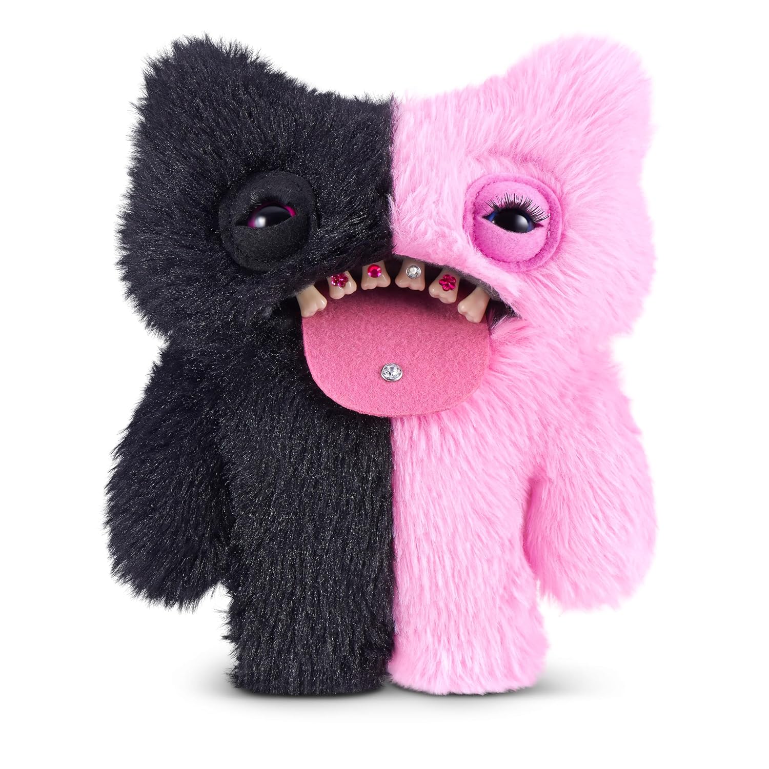 Fuggler Baddies Fuggs 9 Inch (Wide Eyed Weirdo) by ZURU | Funny Ugly Monster with signature teeth; soft & huggable collectible plush; for fans & collectors; gift for tweens & teens