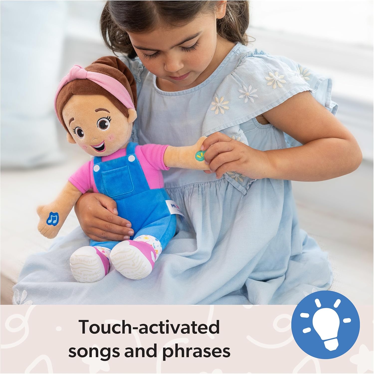 Ms. Rachel Official Speak & Sing Doll, 16‰۝ Tall Interactive Toy with 4 Songs & 16+ Phrases, Toddler Toys for Girls & Boys Ages 6 Months to 3+ Years.