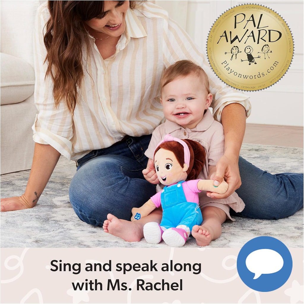Ms. Rachel Official Speak & Sing Doll, 16‰۝ Tall Interactive Toy with 4 Songs & 16+ Phrases, Toddler Toys for Girls & Boys Ages 6 Months to 3+ Years.