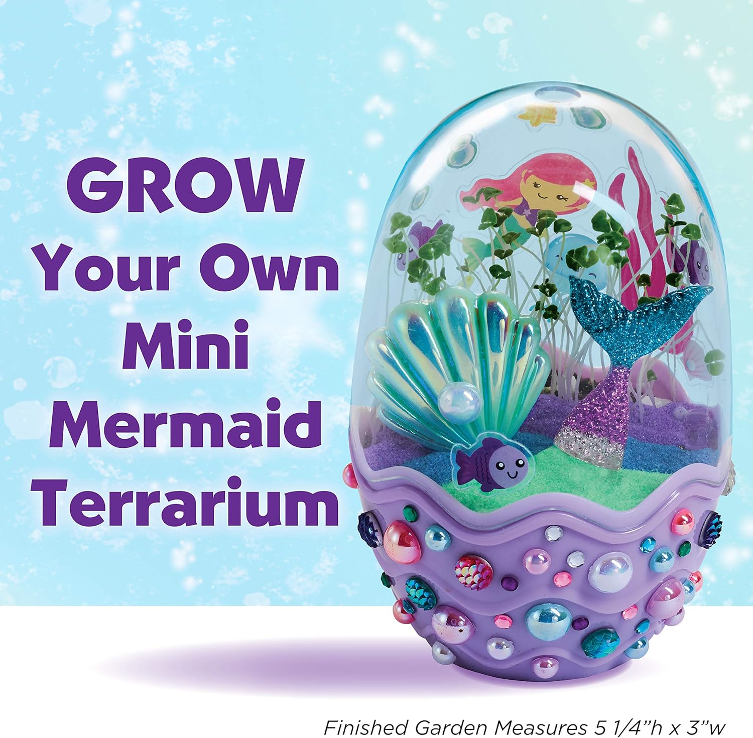 Creativity for Kids Mini Garden: Mermaid Terrarium Kit - Mermaid Gifts for