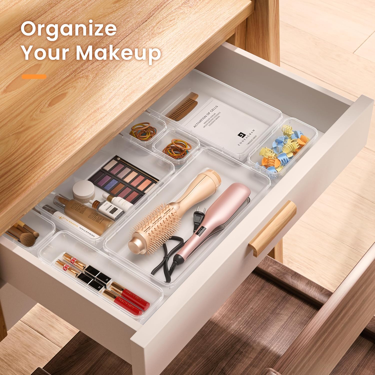A-LuGei ‹ېMilitary Grade‹ÛÔ Drawer Organizer, ‹ې?�ٱ?�Ñ??�Ѧ?�÷à?�Ñ?‹ÛÔ Makeup organizer, ‹ېHolds 177 Items‹ÛÔ Bathroom Organizers and Storage, Organization and Storage, Desk Drawer Organizer for Bathroom Vanity