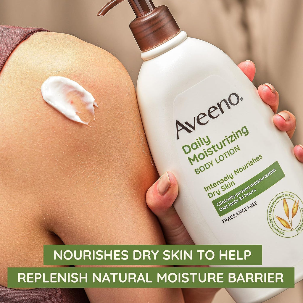 Aveeno Daily Moisturizing Body Lotion, Body Lotion for Dry Skin with