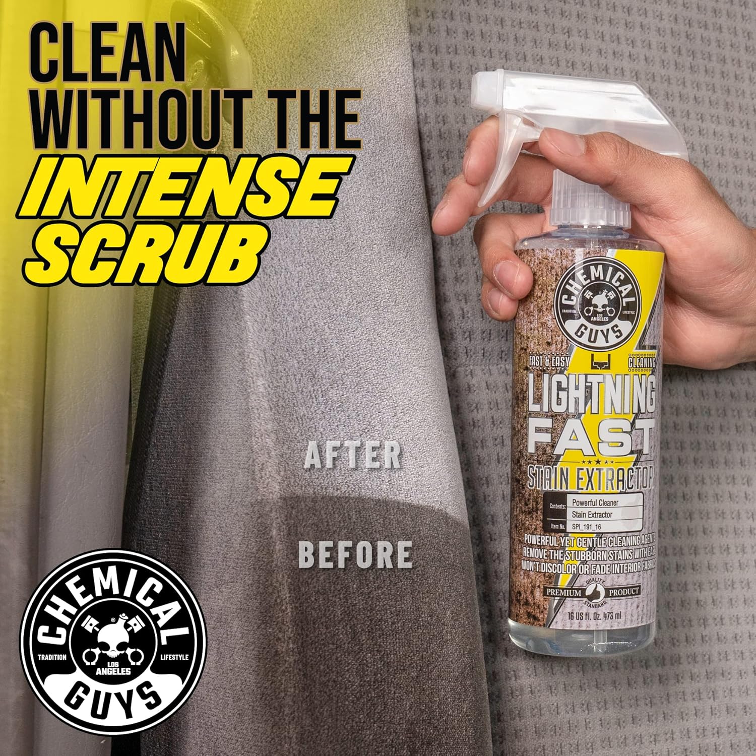 Chemical Guys Lightning Fast Carpet and Upholstery Stain Extractor - Chemical