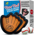 Toss and Catch Ball Game Set - Easy to Use Sticky Balls & Beginner Baseball