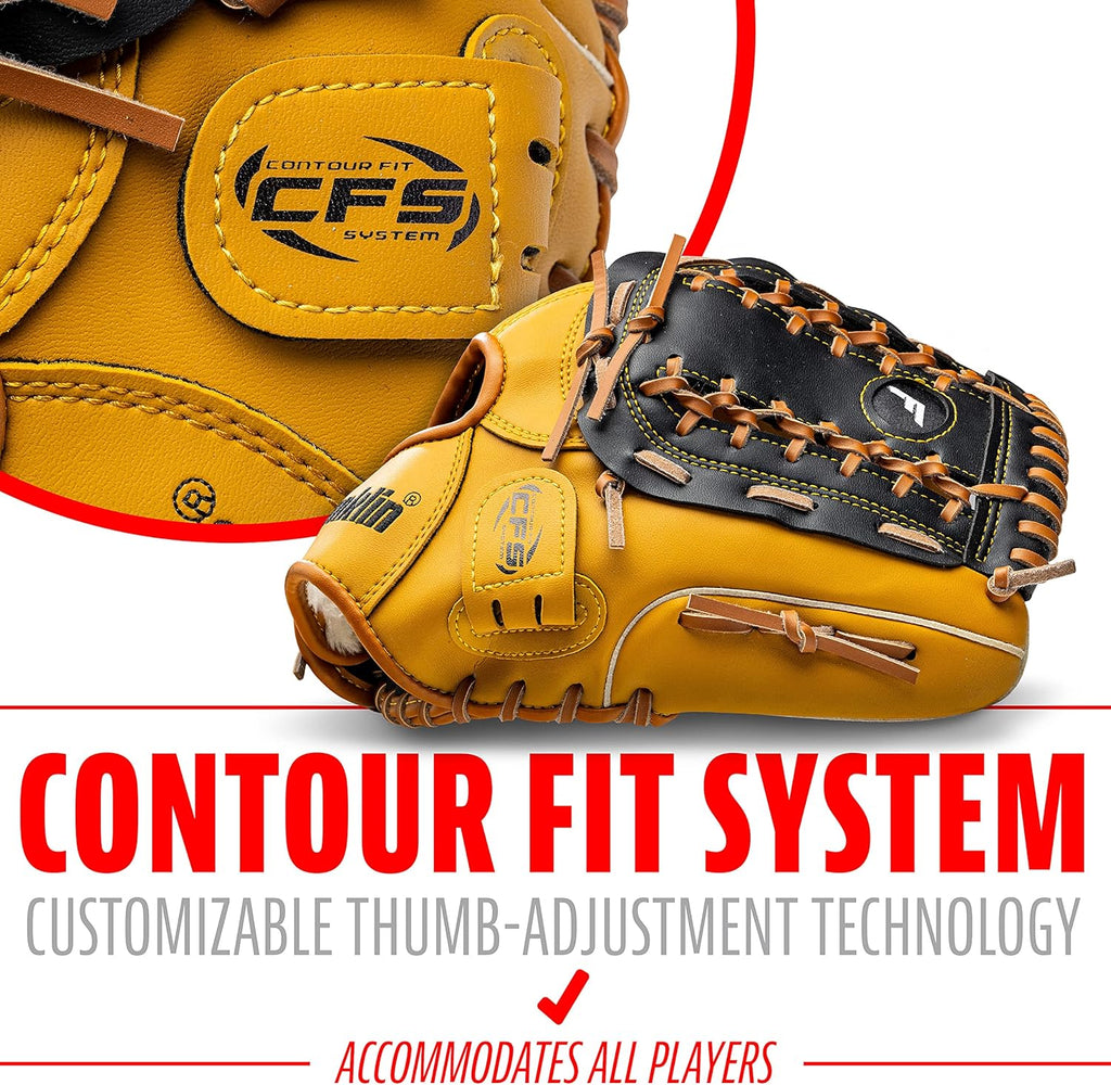 Franklin Sports Field Master Baseball + Softball Glove - Field Master Adult +