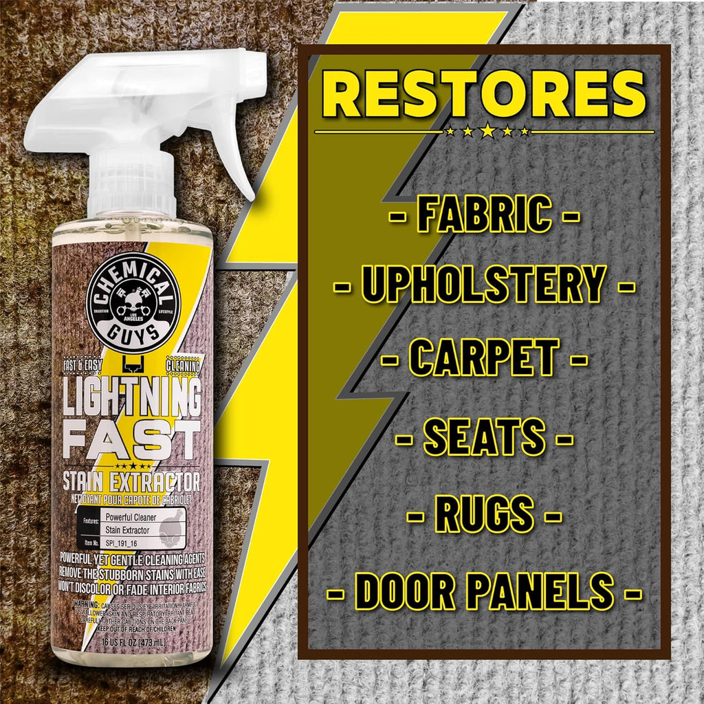 Chemical Guys Lightning Fast Carpet and Upholstery Stain Extractor - Chemical