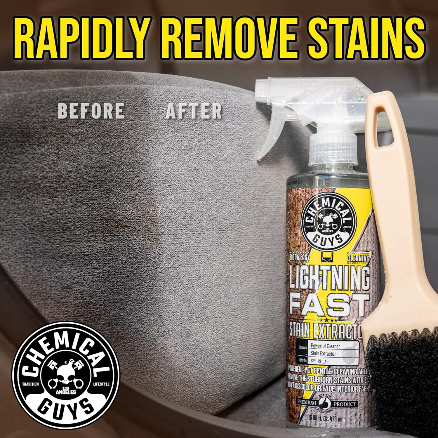 Chemical Guys Lightning Fast Carpet and Upholstery Stain Extractor - Chemical