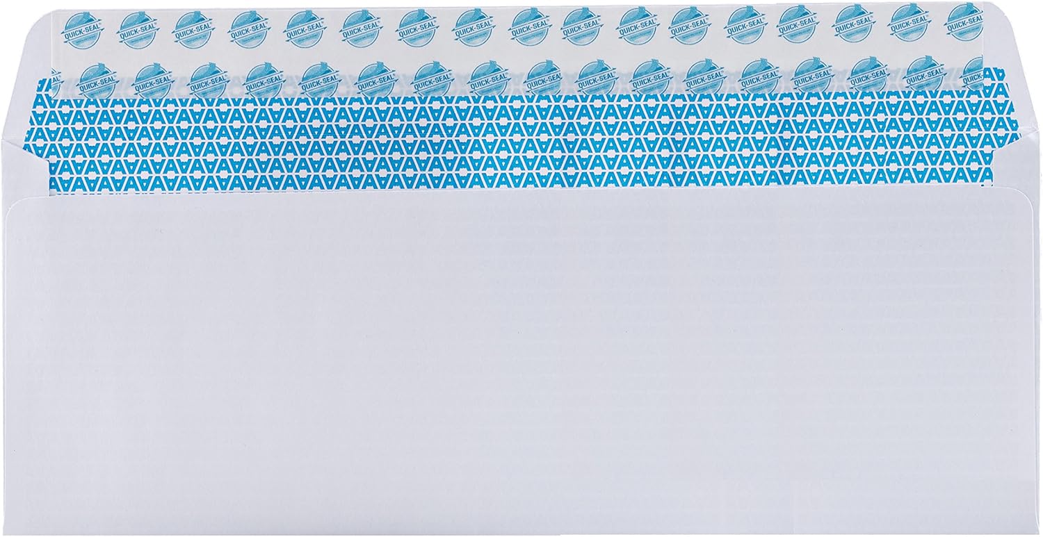 Aimoh #10 Security Self Seal Envelopes ‰ÛÒ 100 Qty |No Window, EnveGuard, 4‰ÉÝ x 9å?", White, 24 LB, 100 Count (34100)