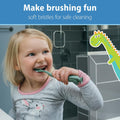 Dr. Brown's Baby and Toddler Toothbrush, Green and Orange Dinosaur 2-Pack